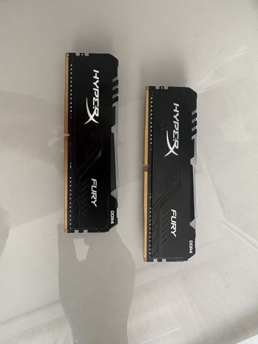 Оперативная память Kingston HyperX Fury RGB DDR4 8gb 3200МГц
