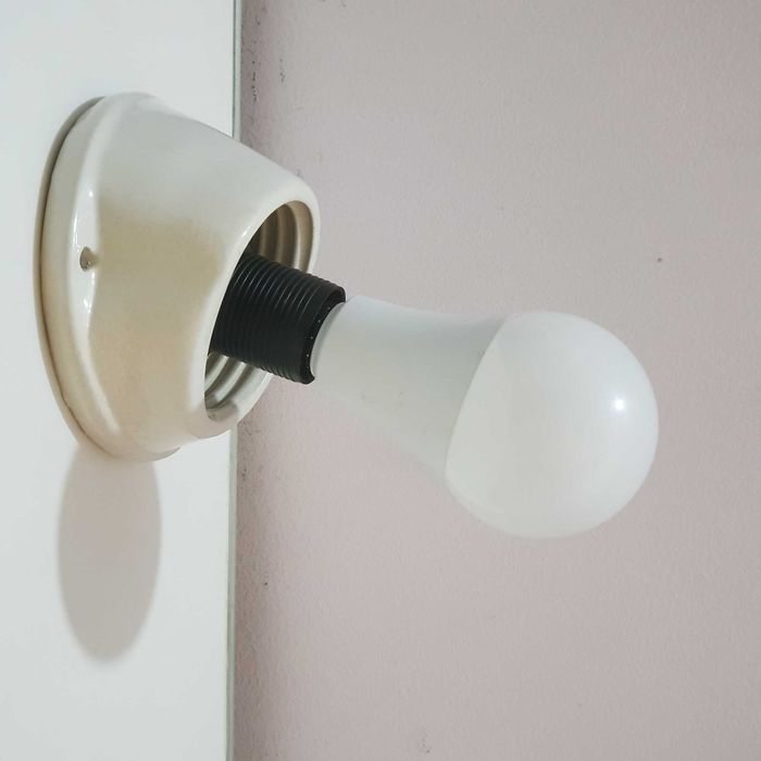 Светильник винтажный, белая керамика корпус