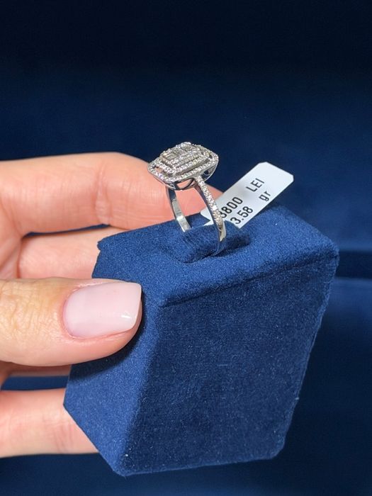 Inel aur 18K 3.58gr diamante