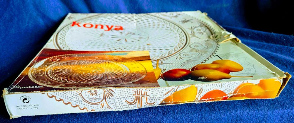 Кристално кръгло плато Pasabahce Konya