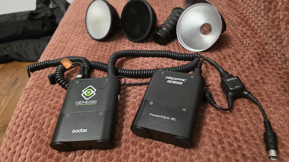 Blitz Godox AD360 si AD180 full accesorii