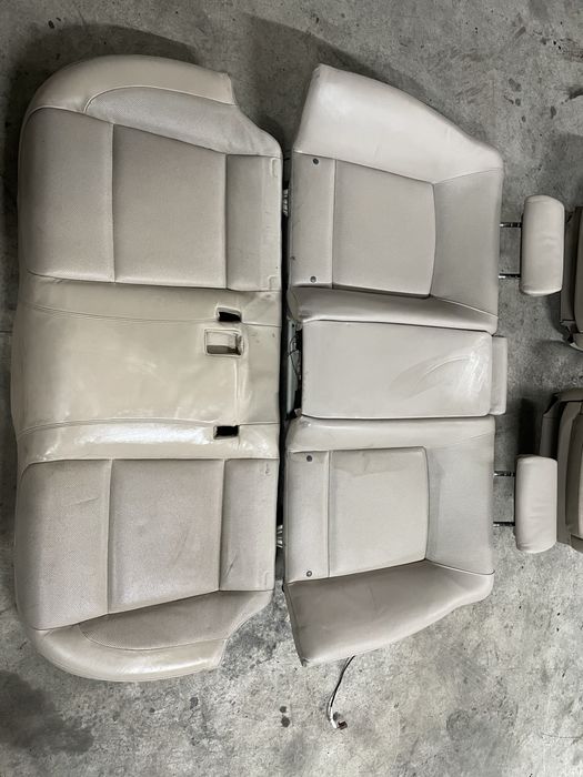 Scaune fata + bancheta spate BMW f01 LCI incalzite  ventilate bej crem