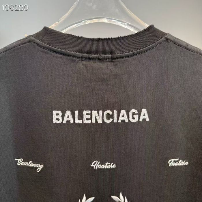 Tricou Balenciaga Black  T-Shirt Negru [Verificare Colet] Caliate Premium