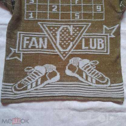 Свитер Fan Club Converse Adidas Джемпер 50-52р. Винтаж. Редкость.