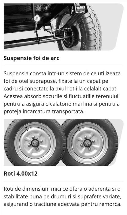 Remorcă motocultor AgroPro 550