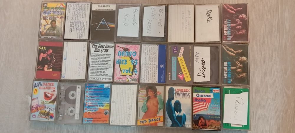 Lot 24 casete audio Disco Dance rock