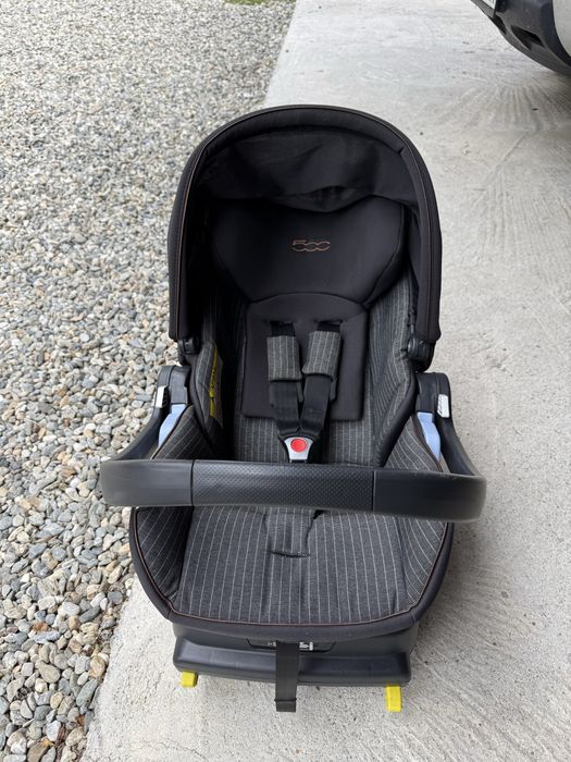Scaun auto pentru copii Peg Perego, Primoviaggio Lounge 500, 40 - 87 cm, 0-13 kg, Negru/Gri