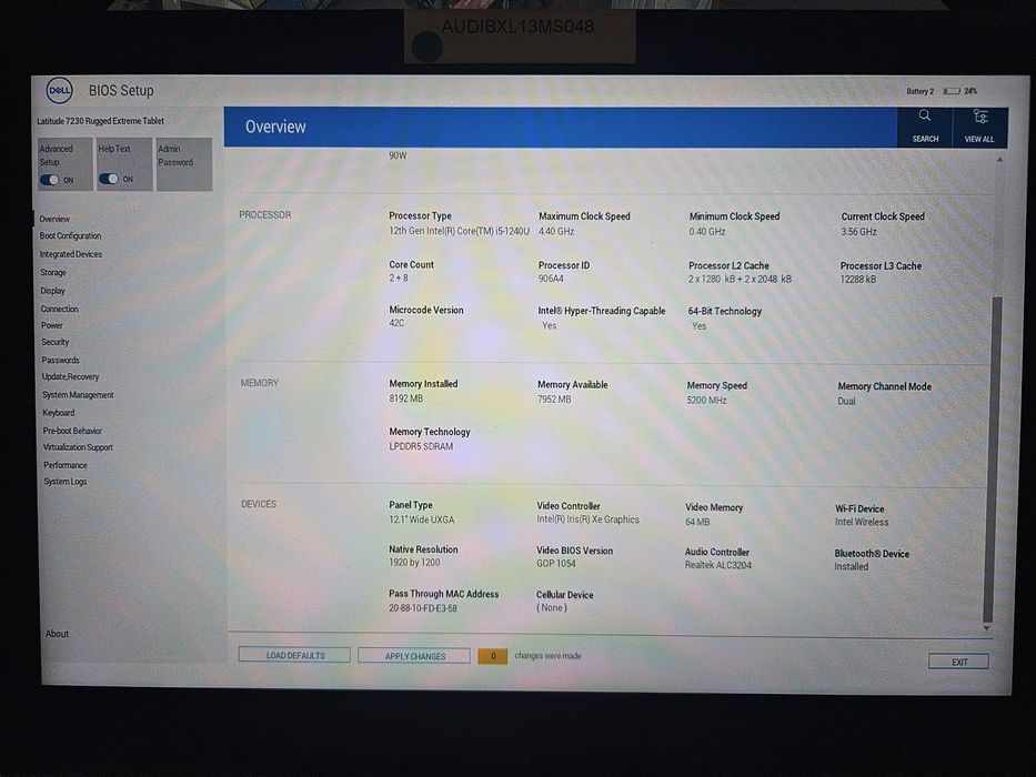 Dell Latitude 7230 Rugged Extreme – ca nou, i5 Gen 12 + Dock + Incarca