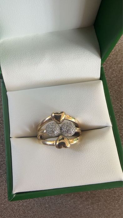 Vand inel din aur galben de 14k