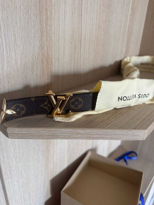 Промо-Louis Vuitton-Чисто нов дамски автентичен двулицев колан 105 см