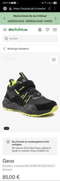 Sneakers Geox Respira  J Heevok ABX Copii mărimea 33