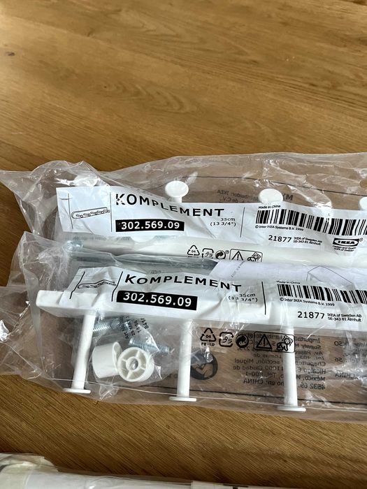 Нови: Рафтове и закачалки Ikea KOMPLEMENT, MOSSLANDA, HJÄLPA