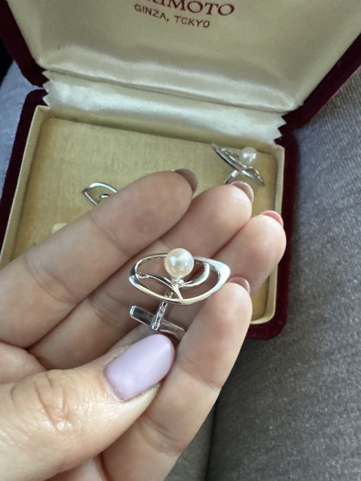 Mikimoto луксозен компелкт за риза и вратовръзка