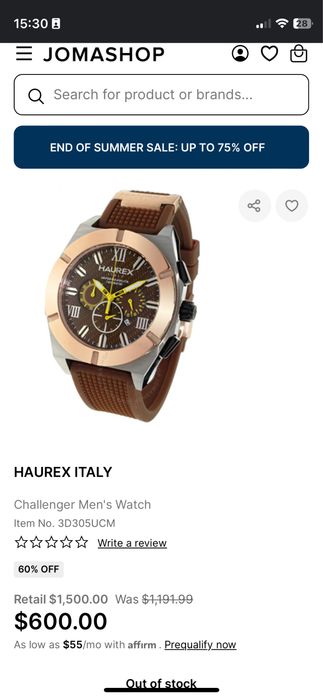 Hurex Italy watch /часовкик 48мм