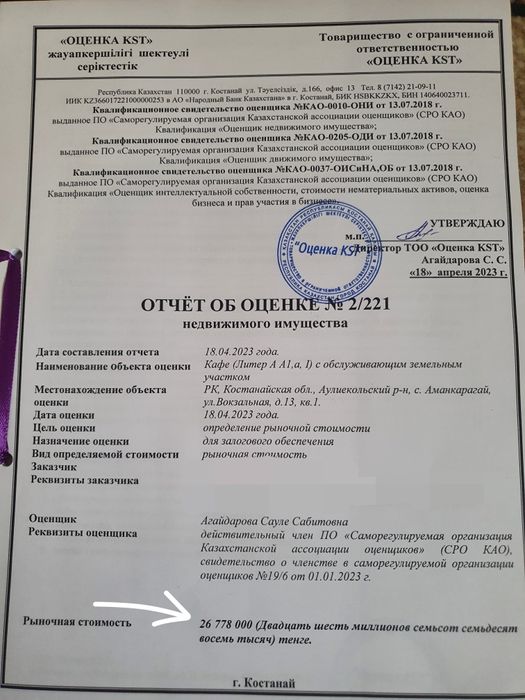 Продам действующий кафе