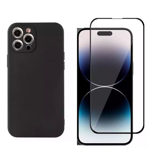 Iphone 14/15/16/17 PRO MAX PLUS Husa Tpu + Folie Sticla 11D/6D/PRIVACY