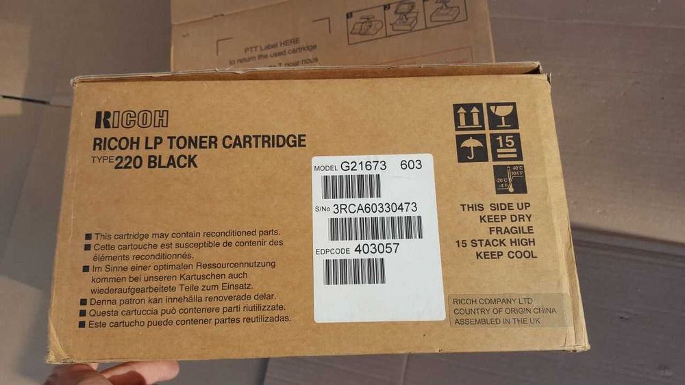 RICOH AP400 AP410 toner type 220 laser original - NOI! SIGILAT!