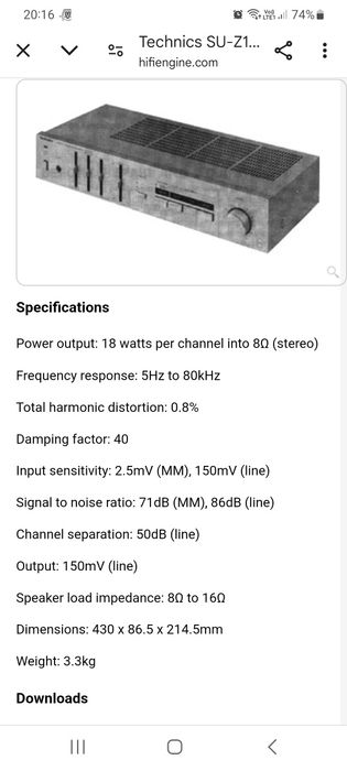 Technic SU- Z15,un amplificator Hifi foarte elegant