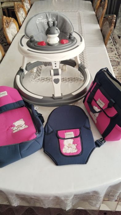 Ходунок и сумка, кенгурятник, люлька переноска