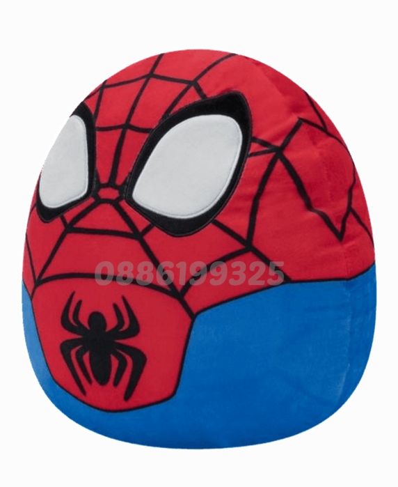 Голяма плюшена възглавница Пуф Спайдърмен Скуиши