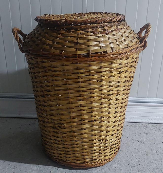Плетен кош от ракита за пране 2 бр