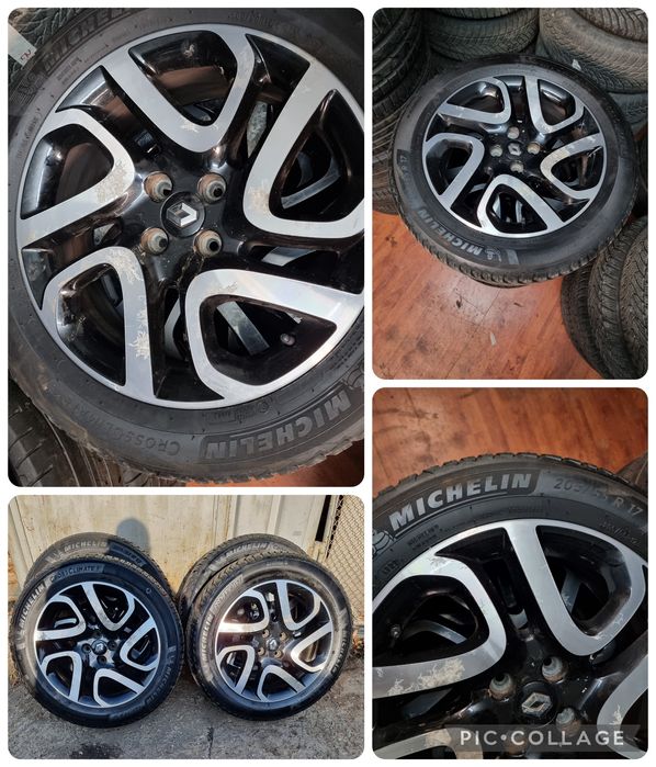 Jante 17, 4x100 / Renault + Anv.  Iarnă Michelin 205/55 R 17