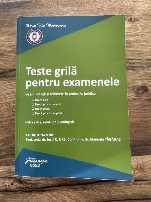 Culegere teste grila licenta facultatea de drept