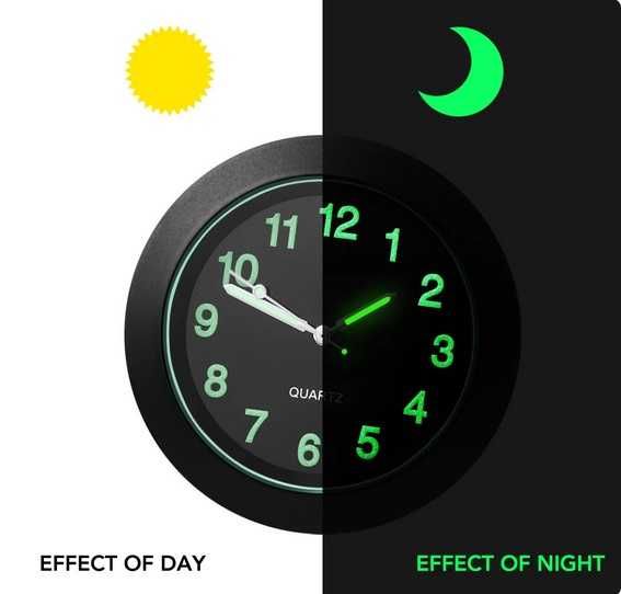 Часовник за кола автомобил светещ дигитален електронен луминисцентен