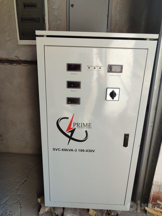 Сотилади PRIME Electrotechnica SVC 60kVA 3 стабилизатор ишлаши зур ...