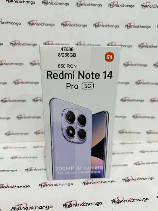 Redmi Note 14 Pro 5G Black 256/8GB Sigilat