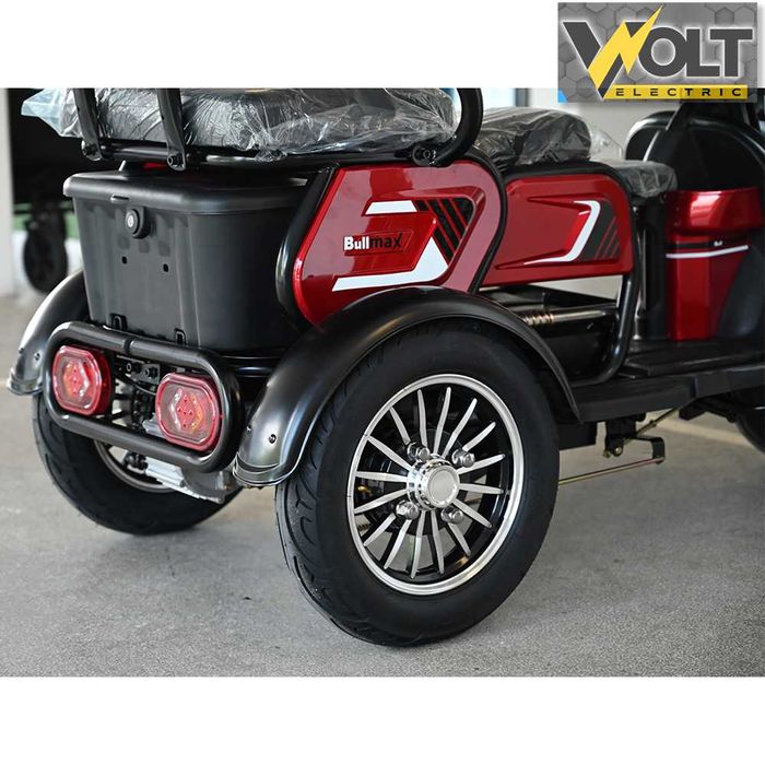 Електрическа триколка BULLMAX C1 MAX 1500W, големи 10’’ джанти, RED