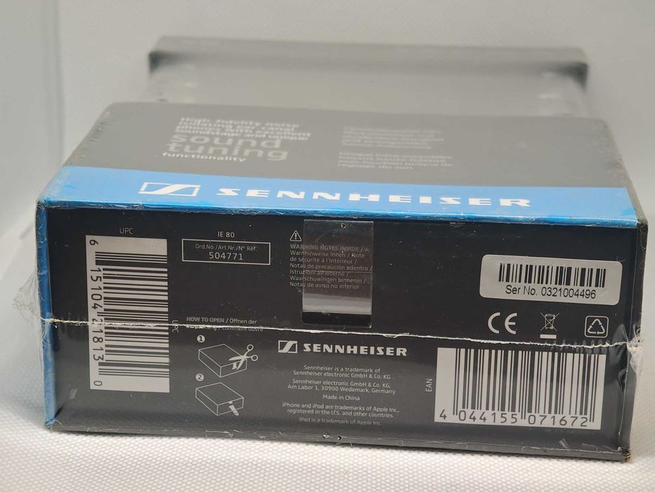 Căști Sennheiser IE 80 — NOI, SIGILATE în fabrică (Pentru Audiofili) IEM
