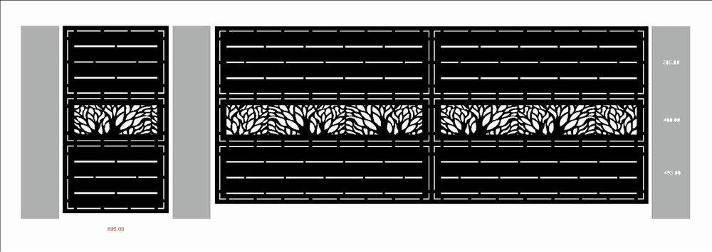 Porti si garduri din tabla decupata