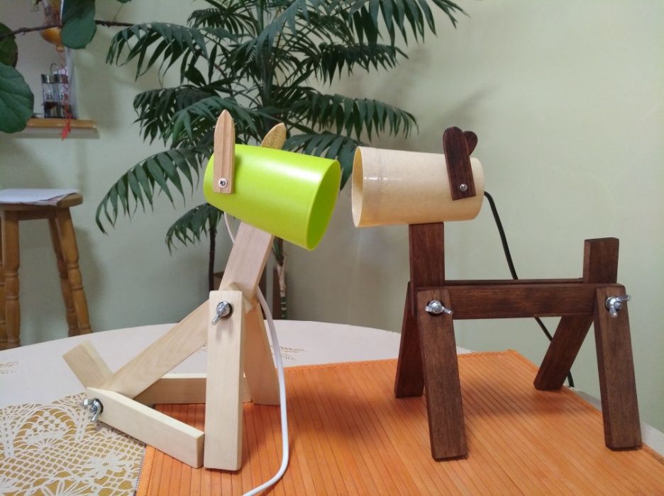 настолни лампи - ръчна изработка