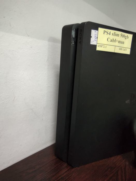 PS 4 Slim+ maneta+cabluri 500Gb(efn)