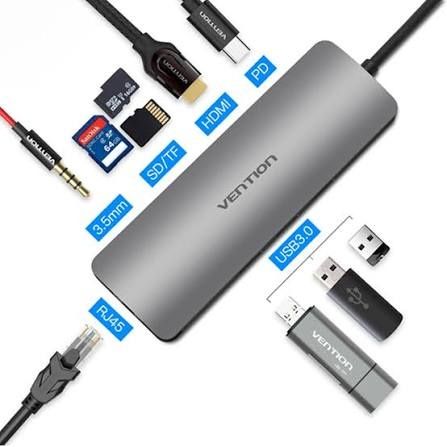 Хаб USB typeC Hub 8 in 1