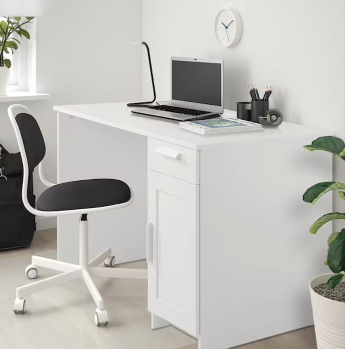 Стол письменный IKEA Бримнэс, 120х65x75 см, белый