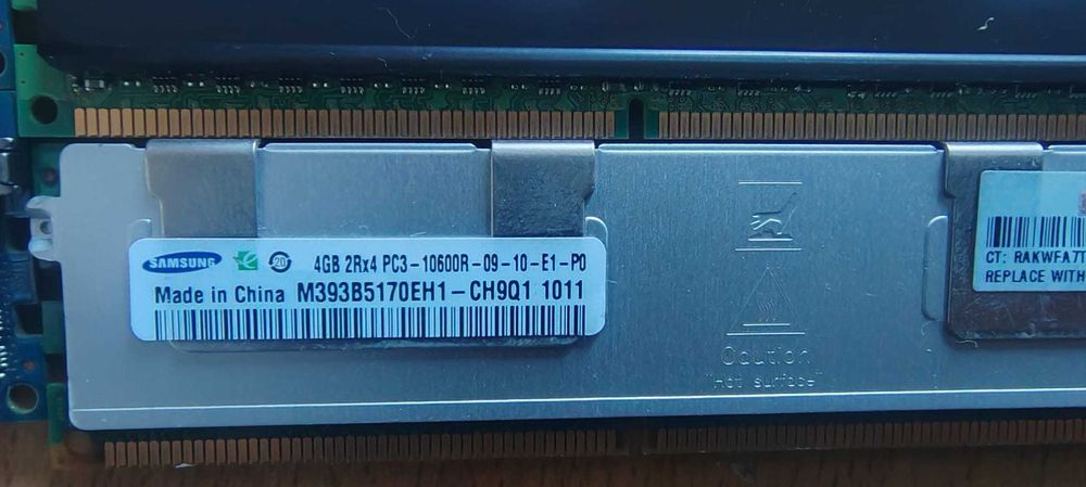 RAM server 4GB DDR3-1333 ECC Registered RDIMM, PC3-10600R