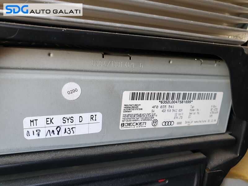 Unitate Modul Calculator Radio K-Box Audi A6 C6 2005 - 2008 Cod 4F0035541 4E0910541C