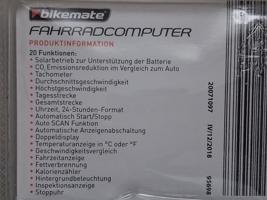 Vând Vitezometru pentru Bicicletă  Nou în cutie