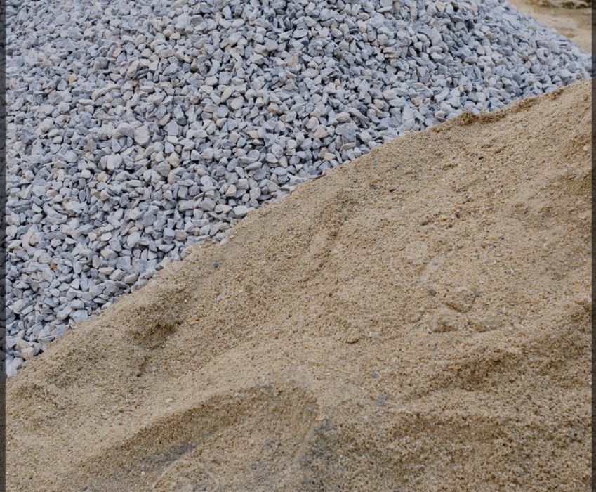 Balastru nisip beton semi umed  agregate