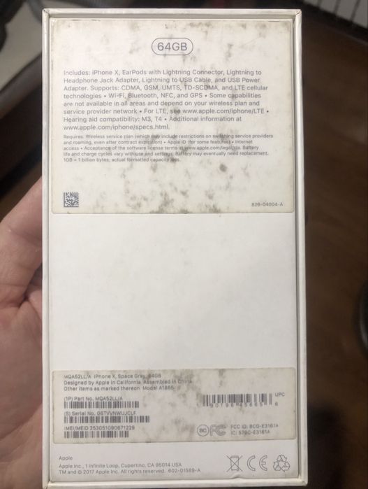 Продам iPhone X 64GB Space Gray