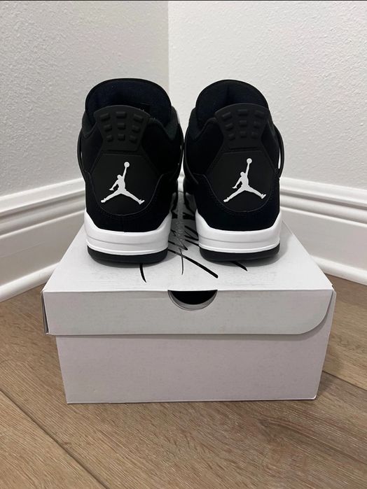Jordan 4 White Thunder 41,42, Negru, Noi in Cutie