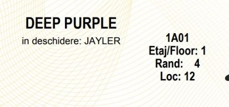 Bilete Deep Purple Cluj Napoca