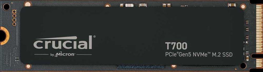 Crucial T700 2TB PCIe Gen5 NVMe M.2 SSD 12400 MB/s