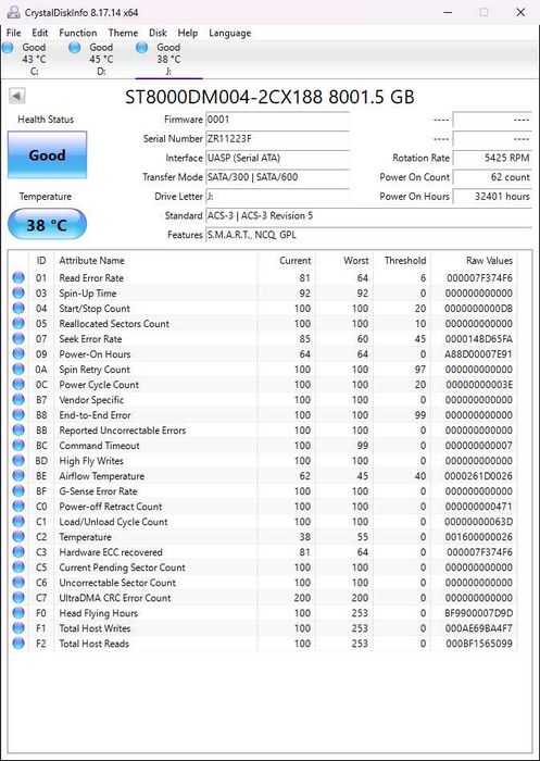 VAND HDD extern Seagate BackUp Plus Hub 3,5" 8TB