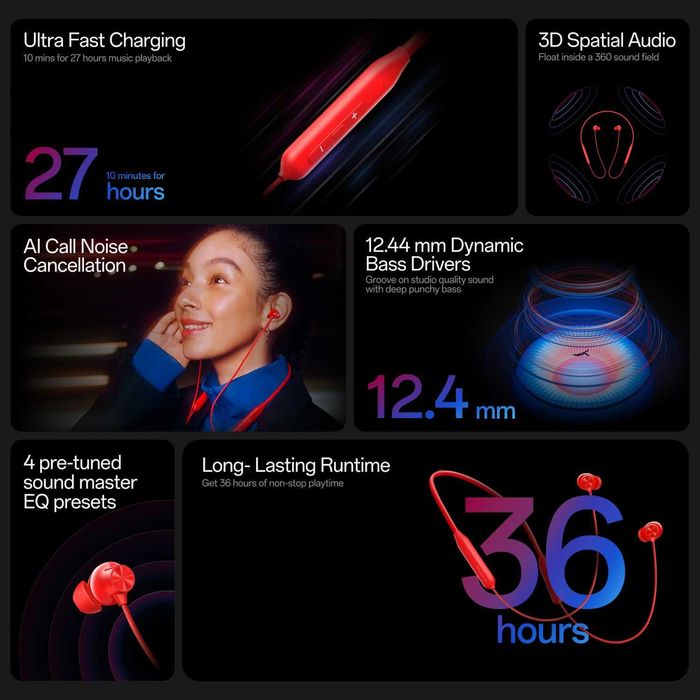 Căști OnePlus Bullets Wireless Z3