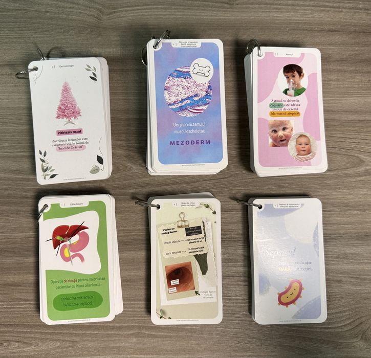 Vând Flashcard-uri originale Rezidențiat Mădălina, ca noi