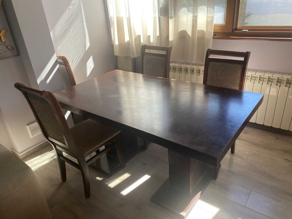 Намалени!!!Трапезна маса,холна маса и столове