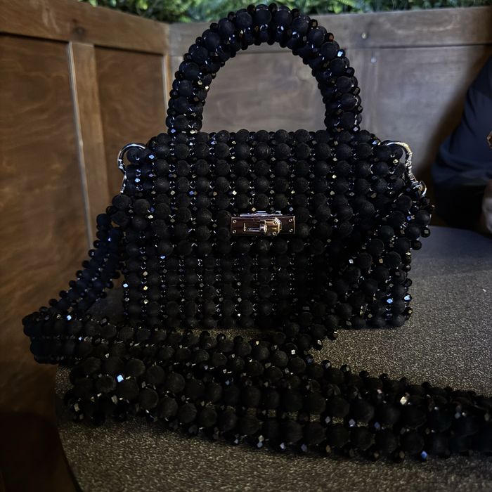 Сумка из бус ручная работа